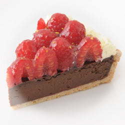 Raspberry Chocolate Tart / Sliced